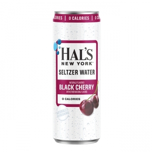 Hal's Slim Can Black Cherry Seltzer